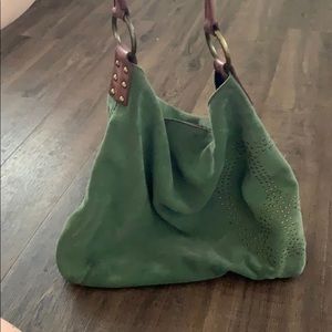 Green lucky brand hobo bag